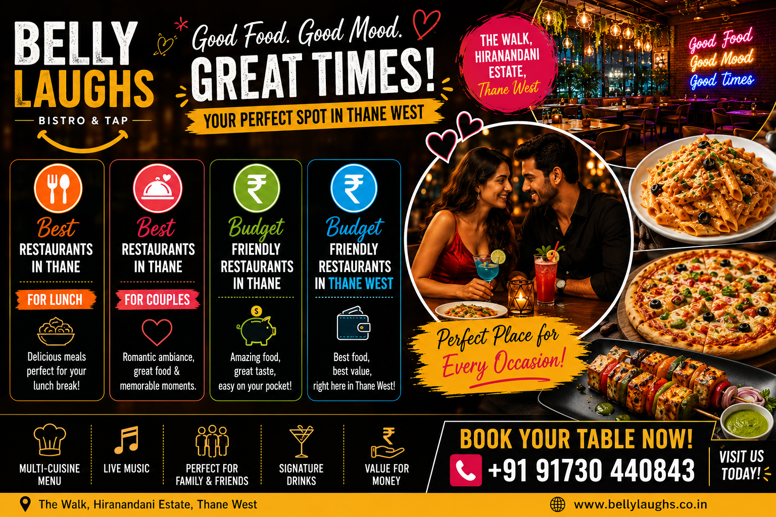 Best Restaurants in Thane West for Lunch & Dinner