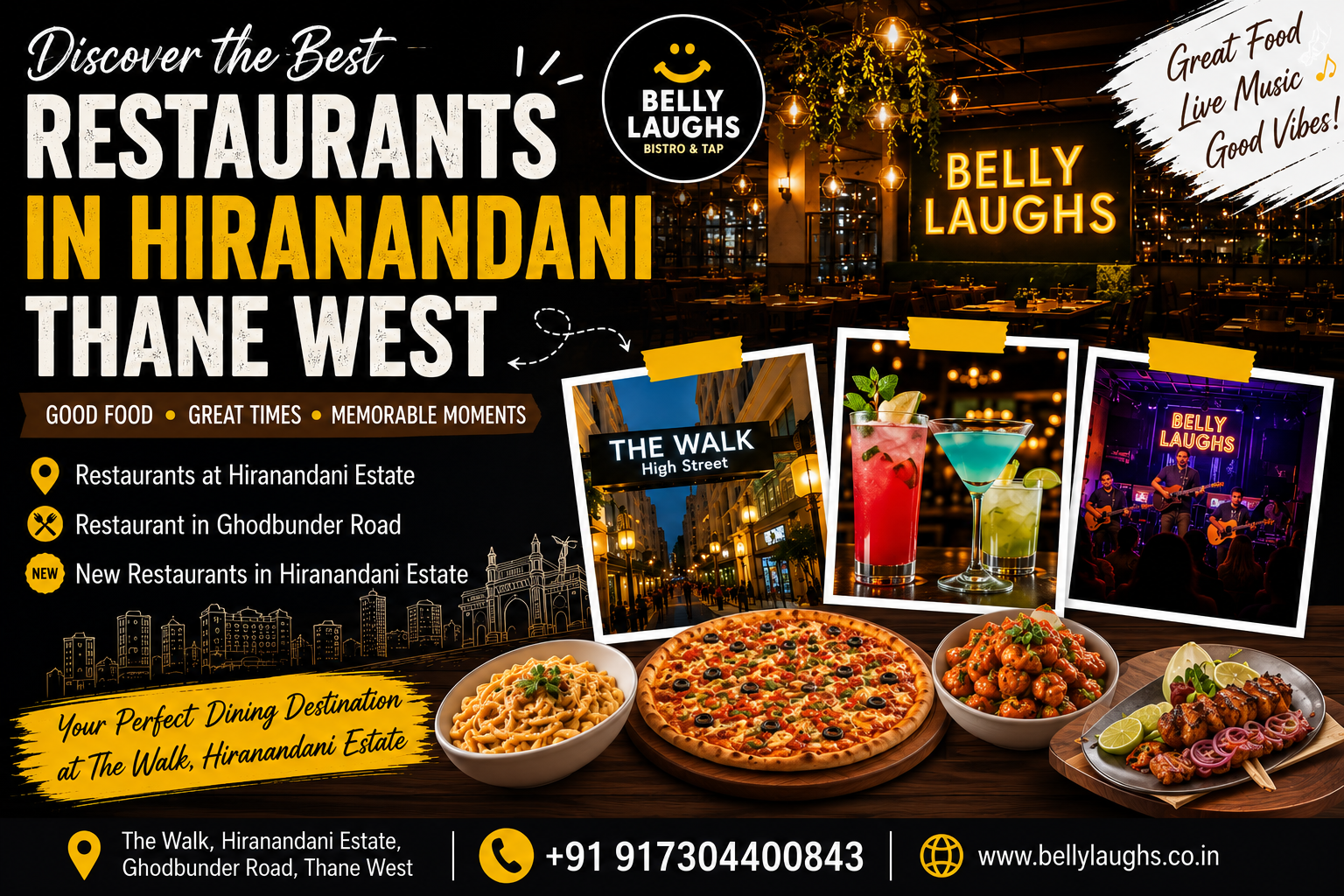 Restaurants in Hiranandani Thane West – Discover the Best Dining Experience on Ghodbunder Road
