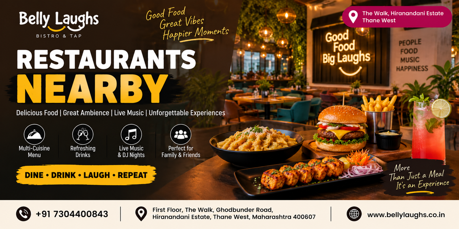 Restaurants Nearby – Discover Great Dining in Thane West