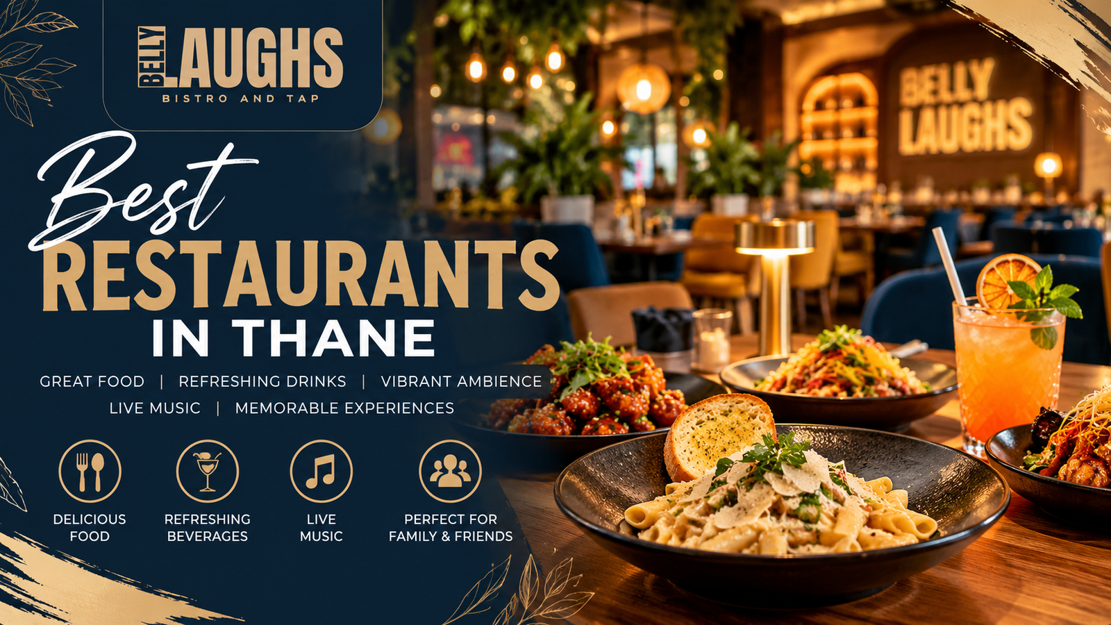 Restaurants in Thane – Discover the Best Dining Experience at Belly Laughs